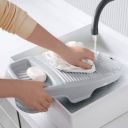 TENIDO 1 L Grey Laundry Basket (Plastic)...