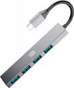 TEQTA 4 in 1 USB Type C to 4 x USB 3.0 MultiPort Hub for MacBook, iPhone, Windows Laptops & Android...
