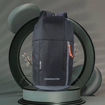 Terminator  Small 15 L Backpack Unisex Backpack For School/Office/Travel/Casual Outdoor Hiking Backpack  (Black)
