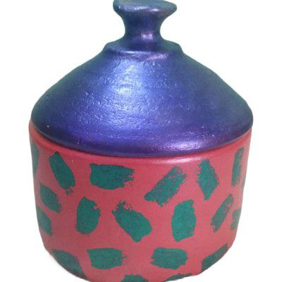 Terracotta Candle Jar Large (L, Pink)