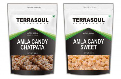 Terrasoul Superfoods Sweet & Chatpata Amla Candy COMBO of 2 (400x2)