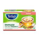 Tetley Green Tea Immune Kahwa with Pink Salt, Ginger, Cardamom (Spiced green tea) with added Vitamin C, 25 Tea Bags...