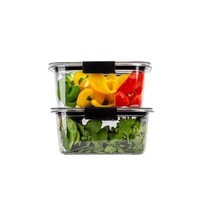 TEX-RO Air Tight Container For Fridge Organizer Plastic Container Storage Set Fridge Storage Boxes, Kitchen Accessories Set Organization & Kitchen Storage (Set of 2)