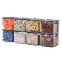 TEX-RO Airtight Kitchen Storage Box Plastic Container, Container Boxes for Storage, Storage & Container for Kitchen, Airtight Containers for Kitchen Storage (Set Of 4, 700 Ml)...
