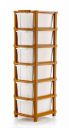 TEX-RO Chest of Drawers 6XL : Versatile Drawer Storage Organizer & Organisers Storage Box for Ideal for Neat and Tidy Storage Solutions plastic drawers storage (28cmx35cmx105cm) (Brown Hex)...