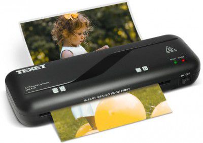 Texet LMA4-VX A4 Portable & Compact Hot Laminator/Laminating Machine With Jam Release Button - Fully Automatic 9 inch Lamination Machine