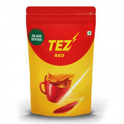 Tez Red Leaf Tea, 1 Kg | Chai Patti | Black CTC Tea | Premium Kadak Chai Patti