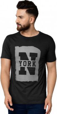 Tfortees Mens Cotton Tshirt(AZ_1588_Black_)