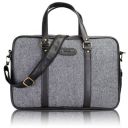 THAMES PU Leather Laptop Messenger Bag Adjustable and Detachable Strap Office Executive Bags Briefcase for 14 Inch/ 15.6 Inch Laptop MacBook | Water Resistant Laptop Sleeve/Cover (Brown)...