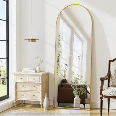 The Artment your artistic apartment Vista Arched Floor Full Length Mirror (Gold (Arched), 160 X 50 CM)