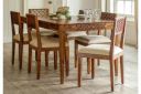 The Attic Ambient KL-1764 Six Seater Dinner Table Set (Lacquered Finish, Honey)...