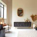 The Attic Clapham TV Cabinet|Solid Wood Sideboard TV Cabinet for Living Room...