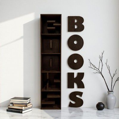 The Attic Ester Bookshelf Natural, Multipurpose Cabinet for Bedroom Living Room Study bar