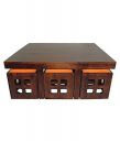 [Extra Rs 9500 OFF] The Attic Glasgow Coffee Table Set, Multicolour, Standard, (KL-1910)...