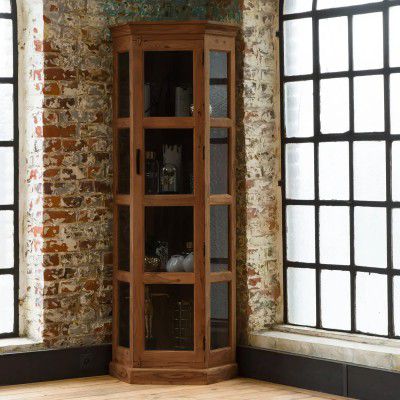 The Attic INES Multipurpose Cabinet for Kitchen, Bedroom, Living Room, Study, Bar - Solid Mango Wood Bookshelf With Honey Finish