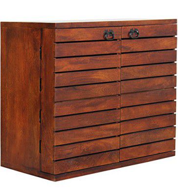 [Extra Rs.5919 OFF] The Attic Perth Bar Cabinet Honey Finish