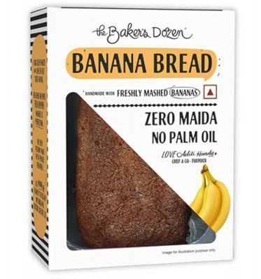 The Baker's Dozen Zero Maida Banana Bread | Pack of 1 X 150g