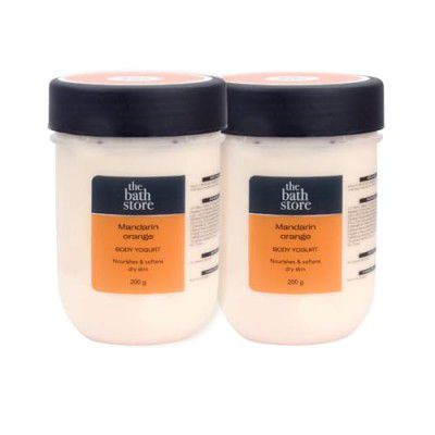 The Bath Store Cream Mandarin Orange Body Yogurt 200Gm (Pack Of 2)