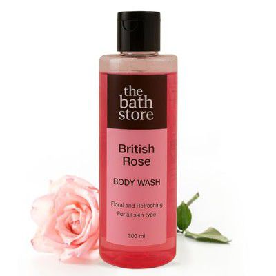 The Bath Store Foaming Summer British Rose Body Wash - 200ml (Unisex)