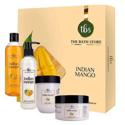 The Bath Store Indian Mango Combo (Body Butter 200gm + Body Wash 300ml + Body Yogurt 200gm + Body Lotion 190ml)