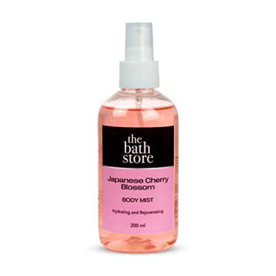 The Bath Store Japanese Cherry Blossom Body Mist for Women | Aloe Barbadensis Extract For All Skin Types - 200 Ml