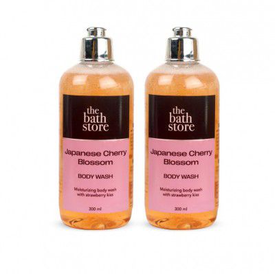 The Bath Store Japanese Cherry Blossom Body Wash - 300ml (Pack of 2)