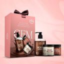 The Beauty Co. ChoCo Cleansing Exfoliating Moisturizing CEM Kit for Naturally Glowing Skin (Body Scrub, Body Wash, Body Butter)...