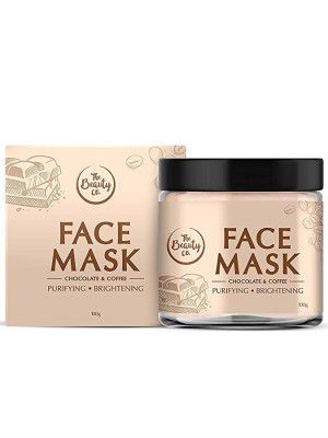 The Beauty Co. Robusta Chocolate & Coffee Face Mask, 100 gm | deep cleansing, Dead Skin Removal, nourishes dry skin, deep skin hydration