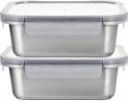 The Better Home 2pcs 1250ml Steel Insulated Food Containers-Hot/Cold,Leak-Proof|Lunch Box 2 Containers Lunch Box  (1250 ml)...