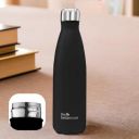The Better Home 500 ml Thermosteel Bottle | Doubled Wall 304 Stainless Steel | Stays Hot for 18 Hrs & Cold for 24 Hrs | Rustproof & Leakproof | Insulated Water Bottles for Office, Travel | Black...