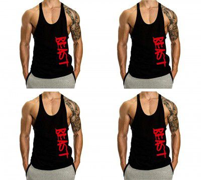 THE BLAZZE Men's Beast Tank Tops Muscle Gym Bodybuilding Vest Fitness Workout Train Stringers