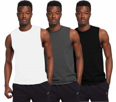 THE BLAZZE Men's Sleeveless T-Shirt Tank Top Gym Tank Stringer Vest for Men