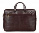 THE CLOWNFISH Unisex-Adult Cadmus Faux Leather Slim Expandable 15.6 Inch Laptop Messenger Bag Laptop Briefcase (Dark Brown)...