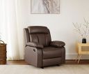 The Couch Cell Manual Recliner in Suede Fabric...