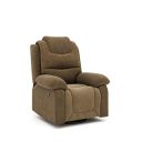 The Couch Cell Rocking Recliner In Olive Brown Fabric...