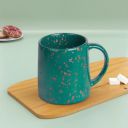 The Earth Store 320ml Speckle Green Ceramic Coffee Mug for Coffee Tea Mug, Microwave Safe Coffee Mug (Set of 1)...