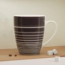 The Earth Store Brown Ring Coffee Mug, Microwave Safe (280 ml)...