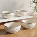 The Earth Store Brown Spiral Ceramic Bowl 150 ML, Set of 4...