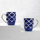 The Earth Store Coffee Mug Set of 2 Ceramic Mugs to Gift to Best Friend, Tea Mugs, Microwave Safe Coffee Mugs, Ceramic Tea Cups (300 ml Each, Blue)...