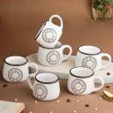 The Earth Store Cup O'clock Cup Set of 6 for Tea-200ml Each Capacity ...
