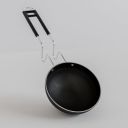 The Earth Store EcoLuxe Iron Tadka Pan/Fry Pan with Wooden Handle for Kitchen 11 Cm Diameter Gas Oven Compatible, Black...