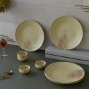The Earth Store Ivory Italian Ceramic Dinner Set 8 Pieces Serving for 4...