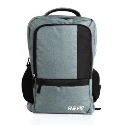 The Earth Store REVIO Unisex Casual Travel college Office Bag for Men and Women laptop Backpack with Water Resistant Fabric | 2 Elastic Bottle Pockets