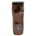 The First Starbucks Store Pike Place Stainless-Steel Tumbler (16 oz, Brown)...