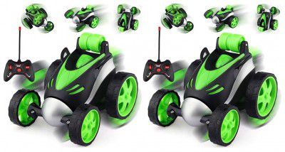 The Flyers Bay Rc Stunt 360° Remote Control Car, Multicolor (Pack of 2)