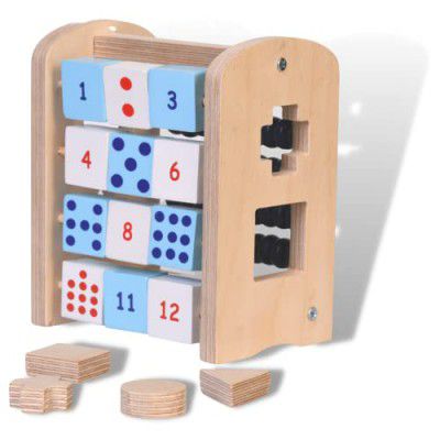 The Funny Mind 4 in1 Activities Natural Birchwood Wooden Toy 