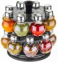 The Grow More 360° Revolving Spice Rack Masala Rack Spice Box Masala Box Masala Container (1 Stand,16 Plastic Bottles With Steel Cap) Set 16 Piece Spice Set (Plastic)(SPICE RACK)...2121 1 Piece Spice...