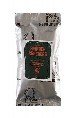 The Growing Giraffe Spinach Amaranth Crackers 33Gm