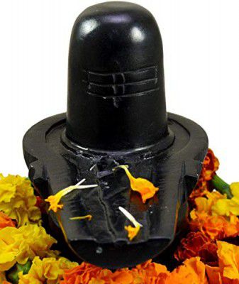 The Himalayan River Black Marble Shivling || Shiva Lingam Shiv Ling Mahadev Idol Murti Statue for Home Puja, Temple, Office, Saawan Shivratri, Gifting-(3 x 3) Black Shiva Lingam for Home puja