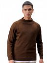 The Indian Garage Co Men Acrylic Relaxed Fit Solid High Neck Sweater...